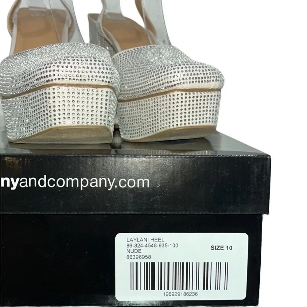 NY&Co Rhinestone Embellished Platform Heels